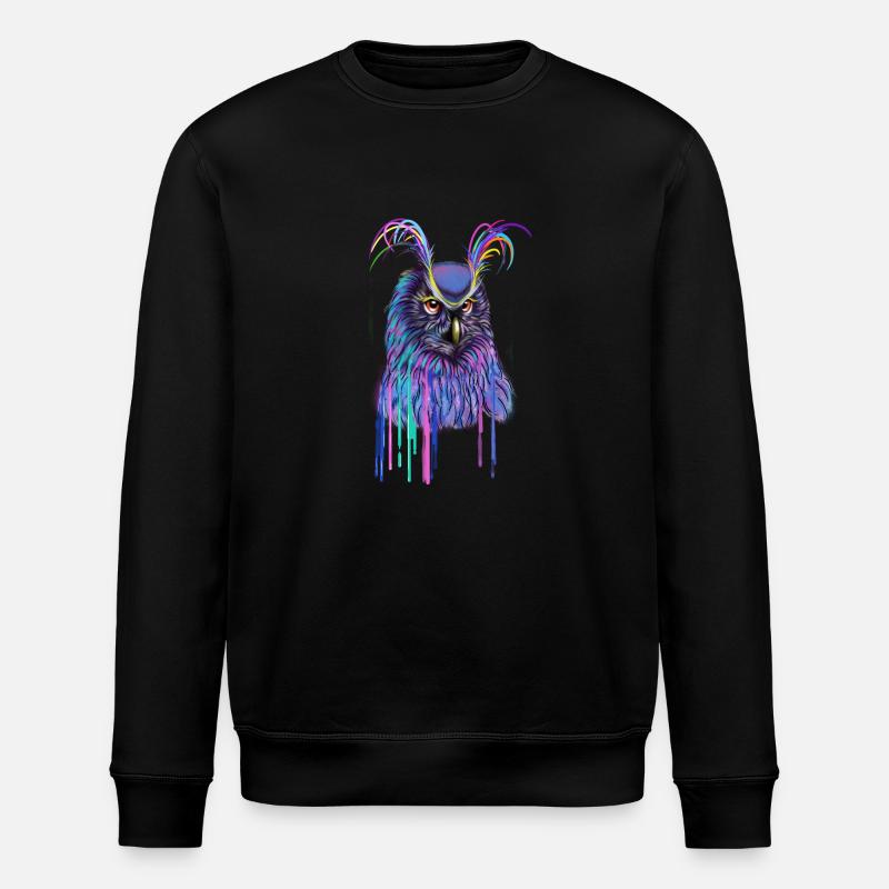 Hibou - Stanley/Stella Unisex Bio-Sweatshirt ROLLER - Schwarz