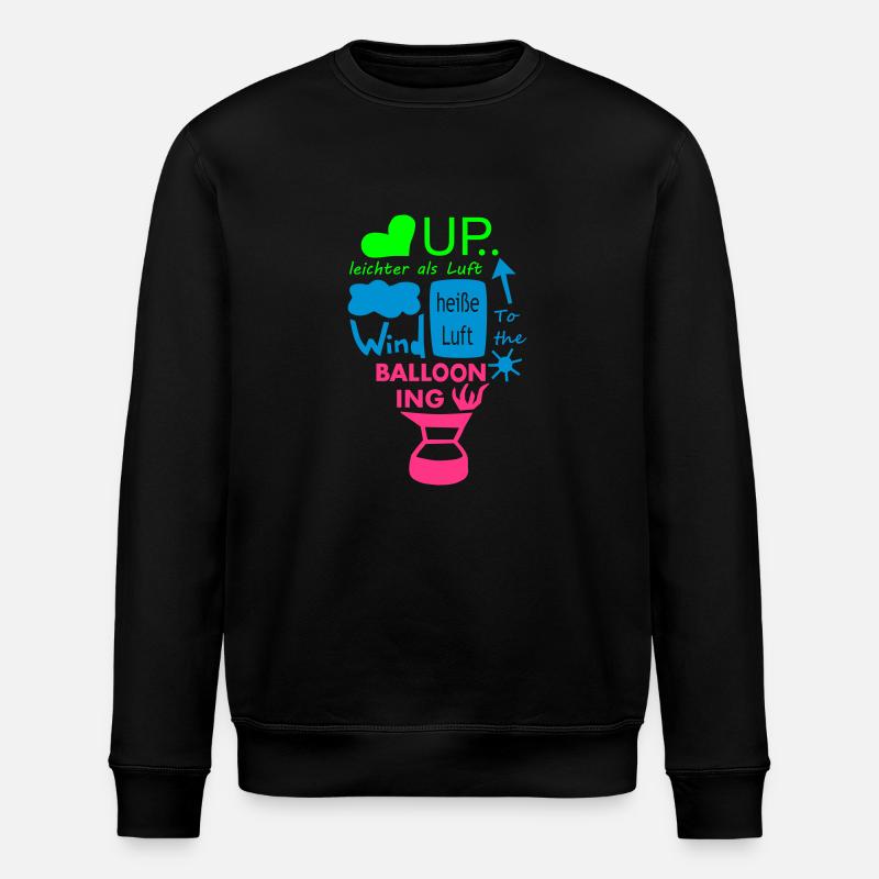 heissluftballon - Stanley/Stella Unisex Bio-Sweatshirt ROLLER - Schwarz