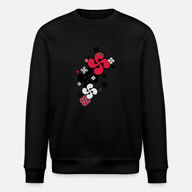 Croix Basque star - Sweat bio ROLLER Stanley/Stella Unisexe - noir