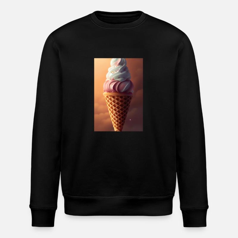 Eiscreme - Stanley/Stella Unisex Bio-Sweatshirt ROLLER - Schwarz