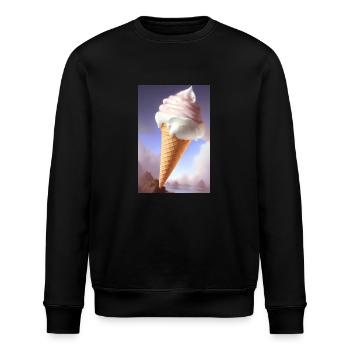 Eiscreme - Stanley/Stella Unisex Bio-Sweatshirt ROLLER - Schwarz - Vorne - Nik (191cm)