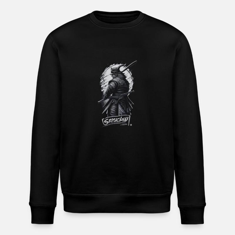 Schwarzer Samurai - Stanley/Stella Unisex Bio-Sweatshirt ROLLER - Schwarz