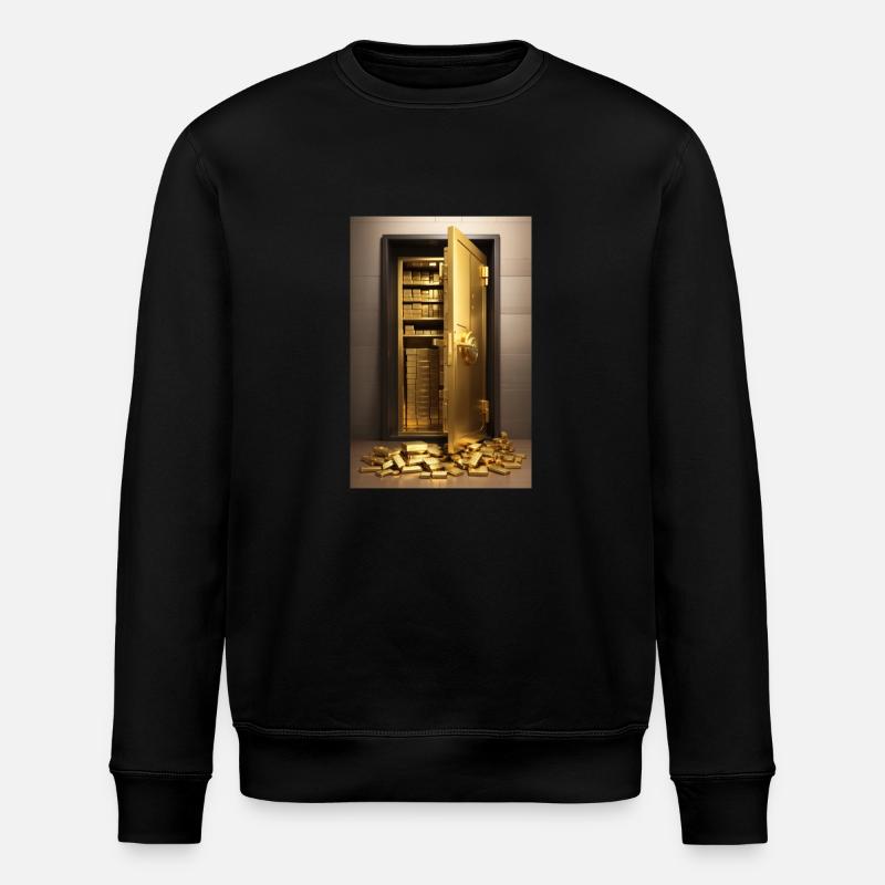 Gold Tresor - Stanley/Stella Unisex Bio-Sweatshirt ROLLER - Schwarz