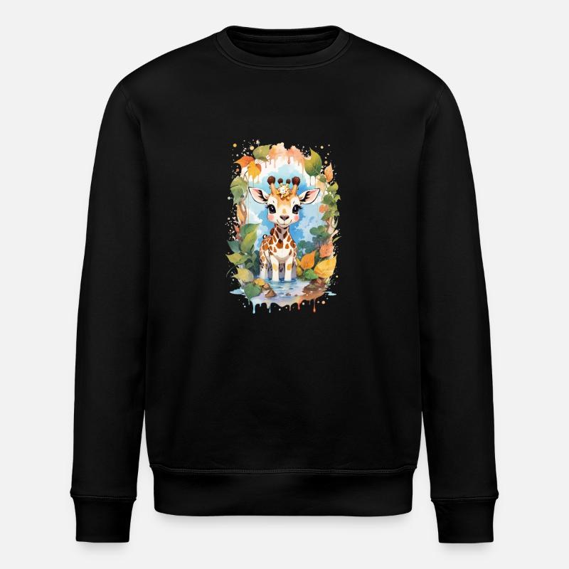Giraffe - Stanley/Stella ROLLER Unisex Organic Sweatshirt - black