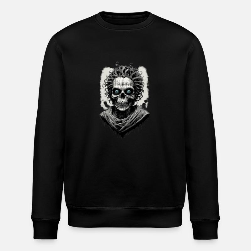 Porträt einer Mumie 12 - Stanley/Stella Unisex Bio-Sweatshirt ROLLER - Schwarz
