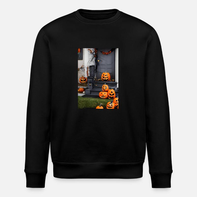 Citrouille d’Halloween - Sweat bio ROLLER Stanley/Stella Unisexe - noir