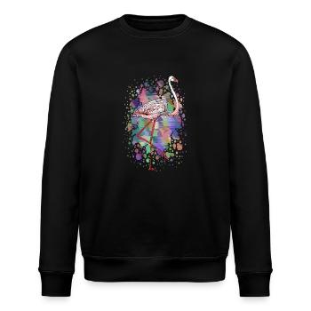 Bunter Vogel - Stanley/Stella Unisex Bio-Sweatshirt ROLLER - Schwarz - Vorne - Nik (191cm)