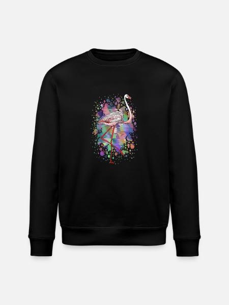 Bunter Vogel - Stanley/Stella Unisex Bio-Sweatshirt ROLLER - Schwarz
