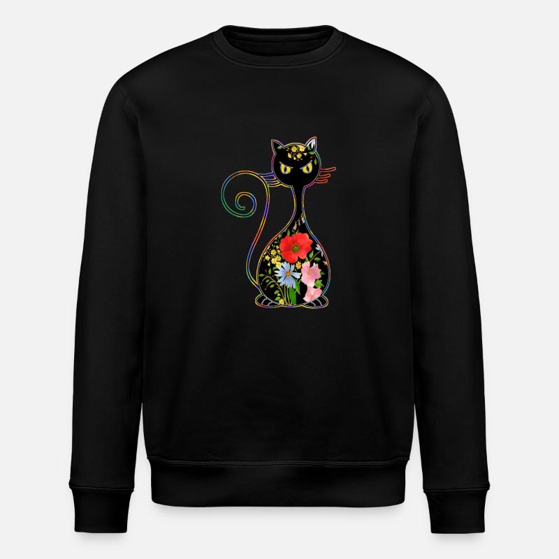 Chat - Sweat bio ROLLER Stanley/Stella Unisexe - noir