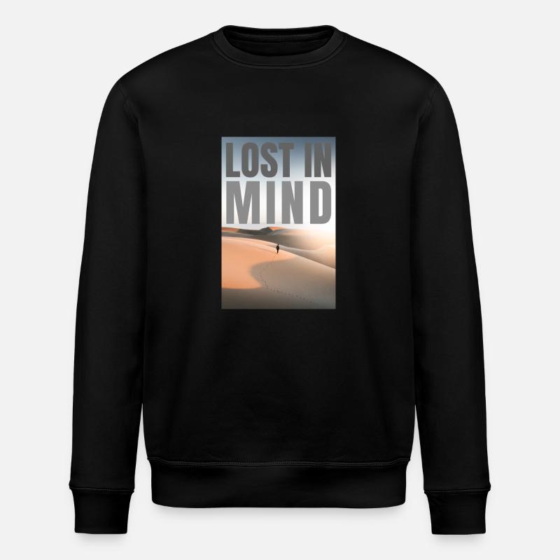 Gedankenverloren in der Wüste - Stanley/Stella Unisex Bio-Sweatshirt ROLLER - Schwarz