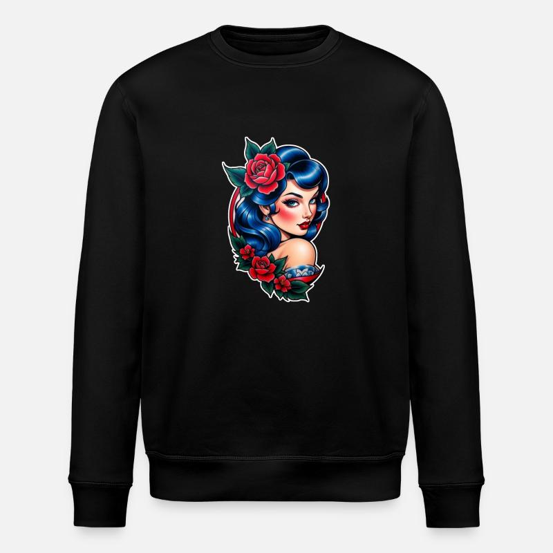 Rockabilly / Pin-up / Années 50 - Sweat bio ROLLER Stanley/Stella Unisexe - noir