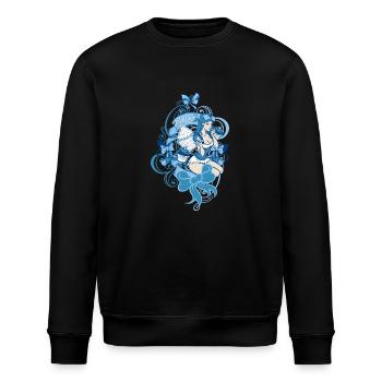 ou lala - Stanley/Stella Unisex Bio-Sweatshirt ROLLER - Schwarz - Vorne - Nik (191cm)