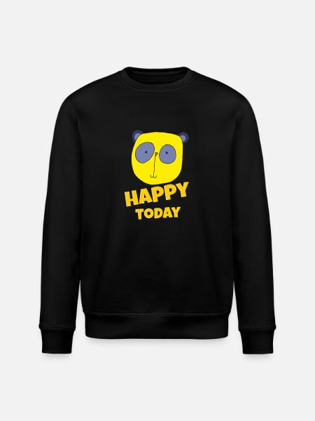 Koala Happy Today - Stanley/Stella ROLLER Unisex Organic Sweatshirt - black