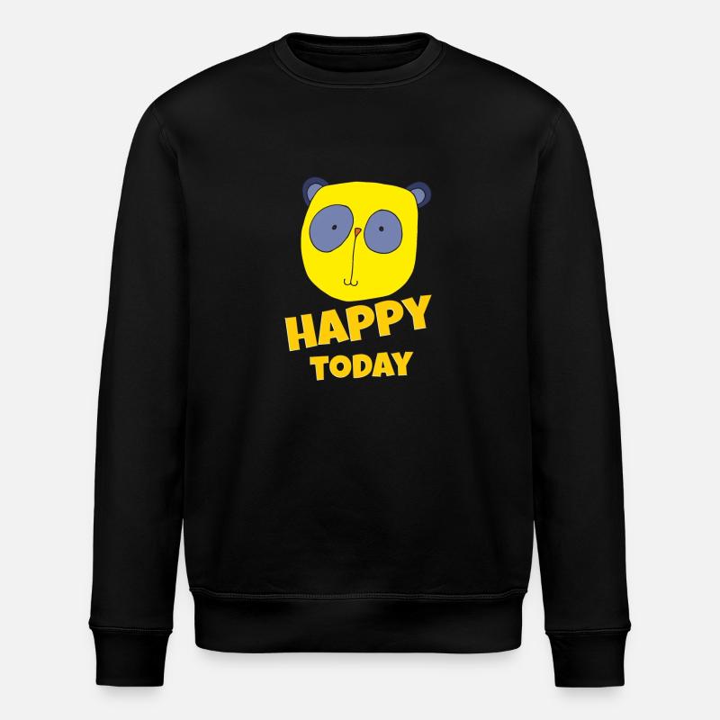 Koala Happy Today - Stanley/Stella ROLLER Unisex Organic Sweatshirt - black
