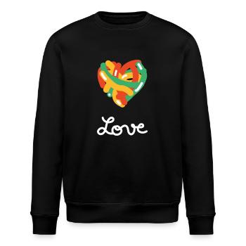 LOVE Coeur - Sweat bio ROLLER Stanley/Stella Unisexe - noir - Devant - Nik (191cm)