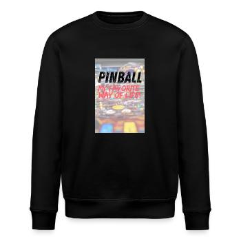 Pinball my favorite way of life Poster - Stanley/Stella ROLLER Unisex Organic Sweatshirt - black - Front - Nik (191cm)
