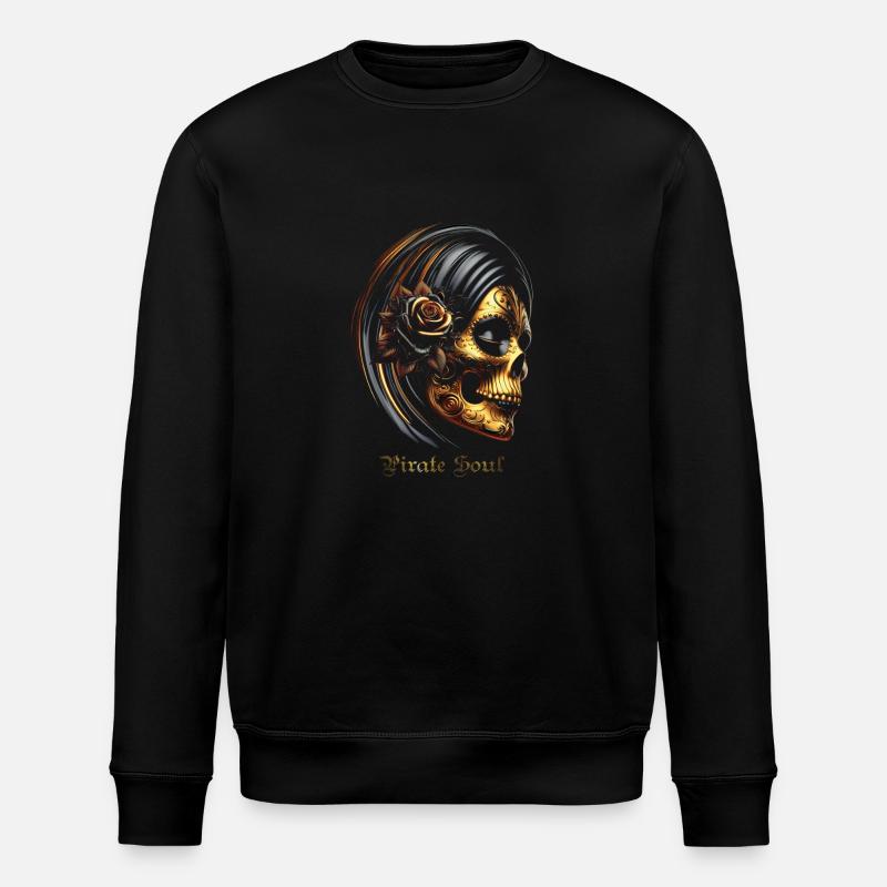 Santa Muerte - Stanley/Stella Unisex Bio-Sweatshirt ROLLER - Schwarz