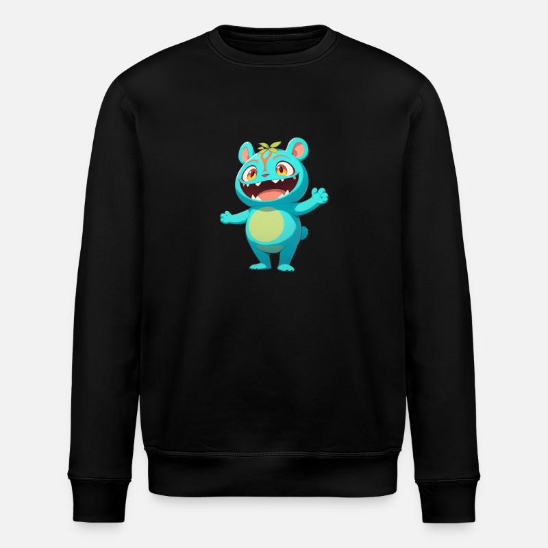 Forest Monster 0790892 - Stanley/Stella ROLLER Unisex Organic Sweatshirt - black