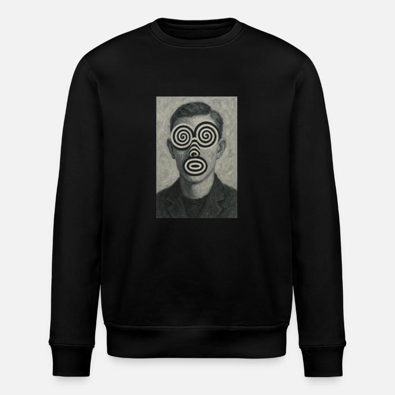 Illusion d’optique du visage - Sweat bio ROLLER Stanley/Stella Unisexe - noir