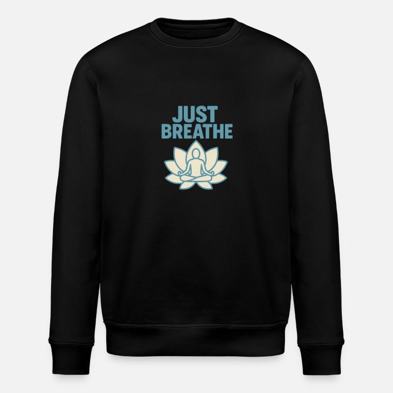 just breath - Stanley/Stella Unisex Bio-Sweatshirt ROLLER - Schwarz