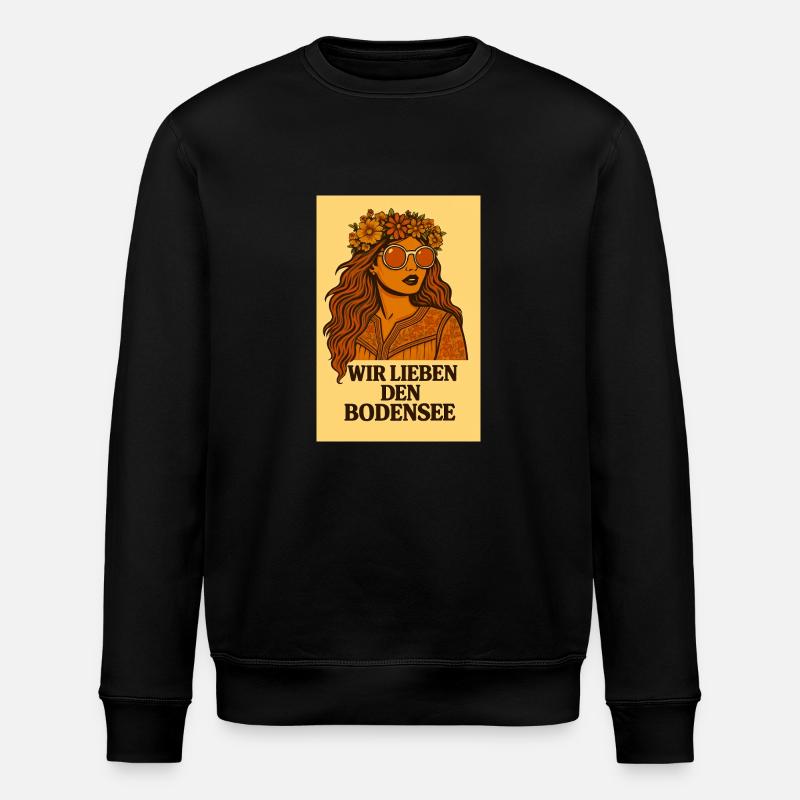 Nous aimons le BodenseeGirl - Sweat bio ROLLER Stanley/Stella Unisexe - noir