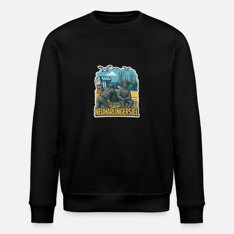 Neuharlingersiel - Stanley/Stella Unisex Bio-Sweatshirt ROLLER - Schwarz