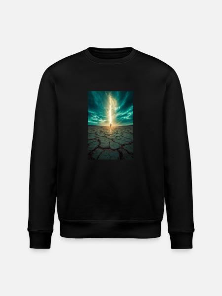 Vom Licht auserwählt - Stanley/Stella Unisex Bio-Sweatshirt ROLLER - Schwarz