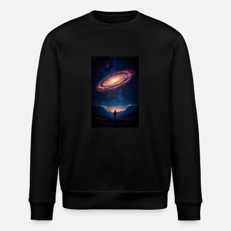 Astronome sous une spirale cosmique - Sweat bio ROLLER Stanley/Stella Unisexe - noir