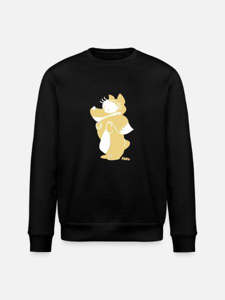 Fuchs (farbig) - Stanley/Stella Unisex Bio-Sweatshirt ROLLER - Schwarz