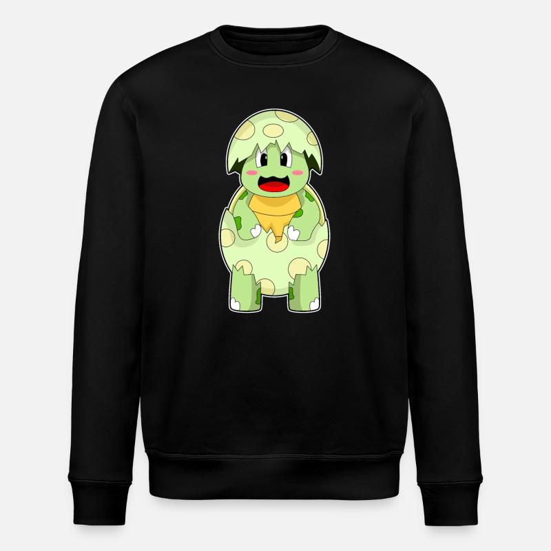 Turtle Eggshell - Stanley/Stella ROLLER Unisex Organic Sweatshirt - black