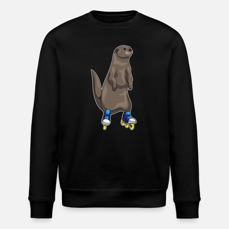 Otter Inline skating Inline skates - Stanley/Stella Unisex Bio-Sweatshirt ROLLER - Schwarz