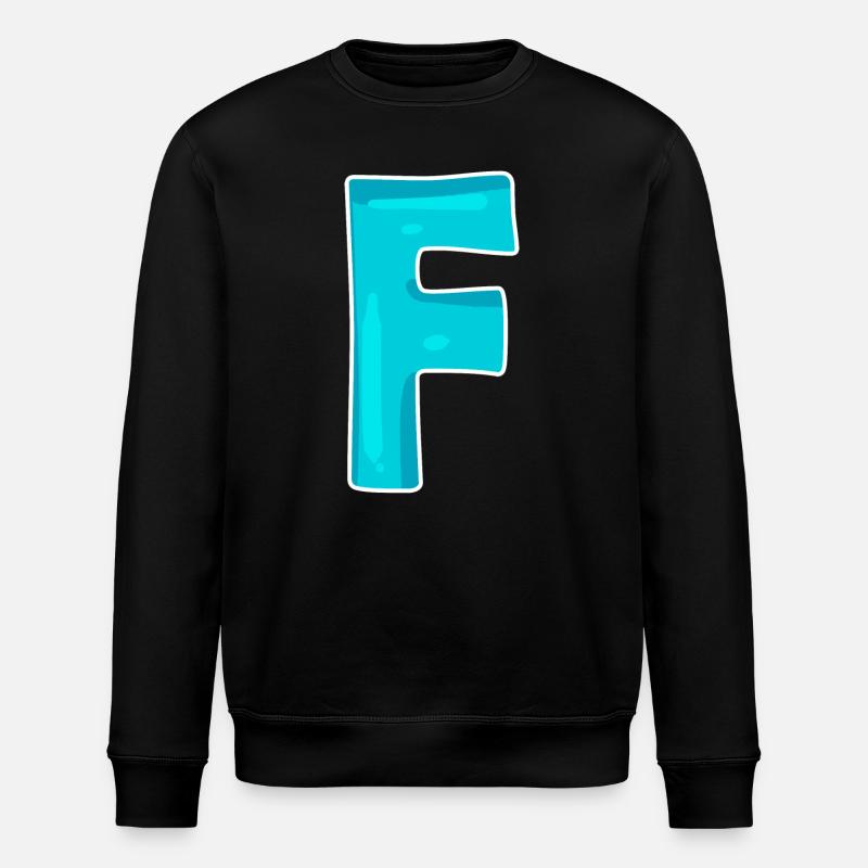 Lettre de nom F - Sweat bio ROLLER Stanley/Stella Unisexe - noir