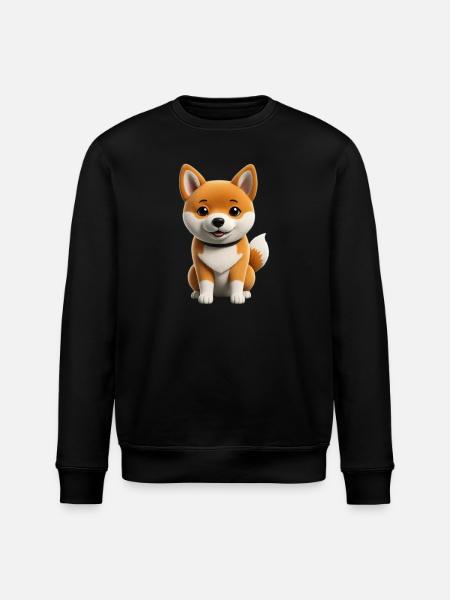 Shiba inu dog - Stanley/Stella ROLLER Unisex Organic Sweatshirt - black