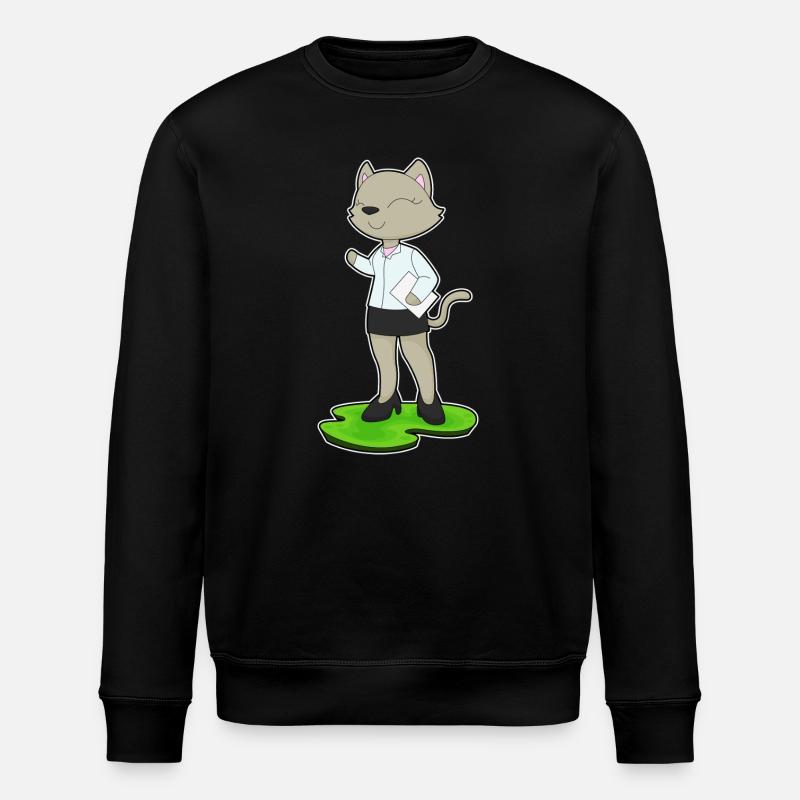 Note du secrétaire Cat - Sweat bio ROLLER Stanley/Stella Unisexe - noir