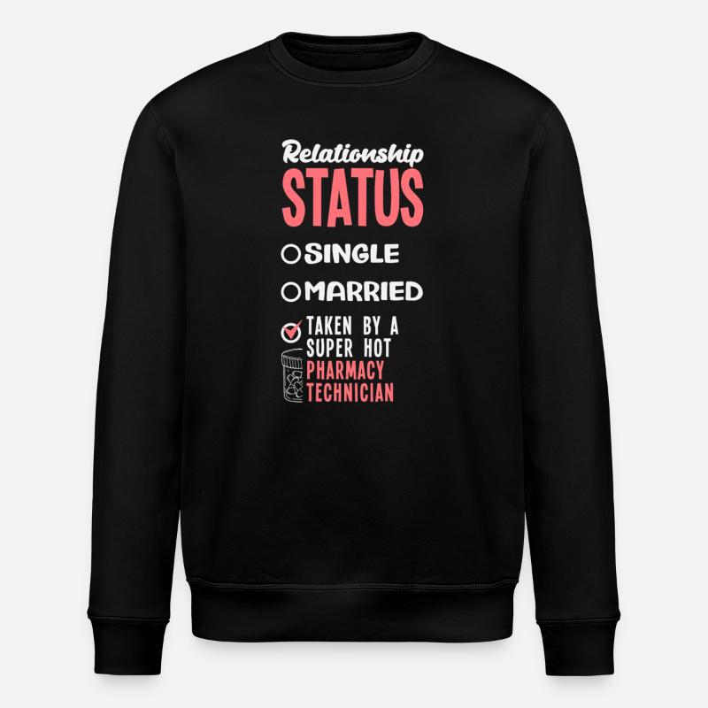 Pharmacien Technicien Pharmaceutique - Sweat bio ROLLER Stanley/Stella Unisexe - noir