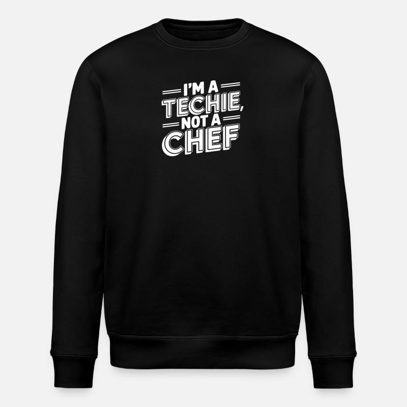 Technicien Pas Chef Technicien Programmeur IT - Sweat bio ROLLER Stanley/Stella Unisexe - noir
