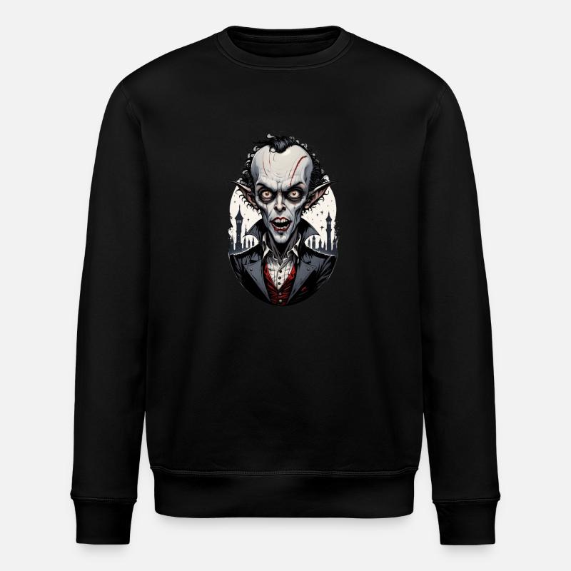 Ein großköpfiger Vampir 7 - Stanley/Stella Unisex Bio-Sweatshirt ROLLER - Schwarz