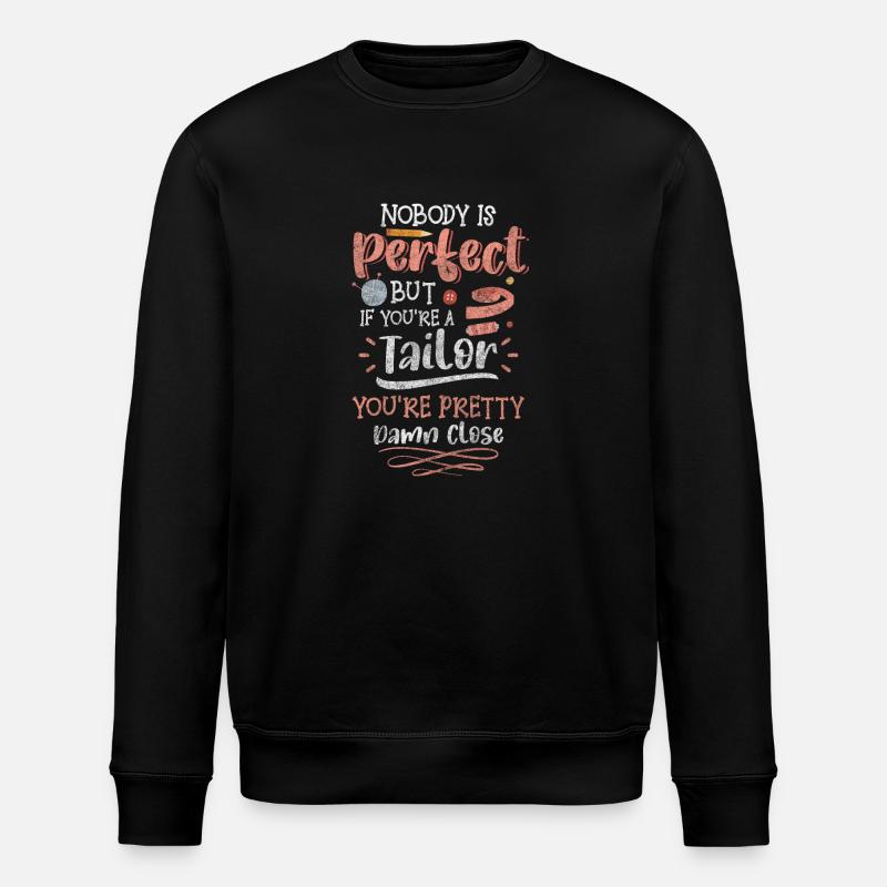 Schneiderin Nadel Handarbeit Häkeln - Stanley/Stella Unisex Bio-Sweatshirt ROLLER - Schwarz