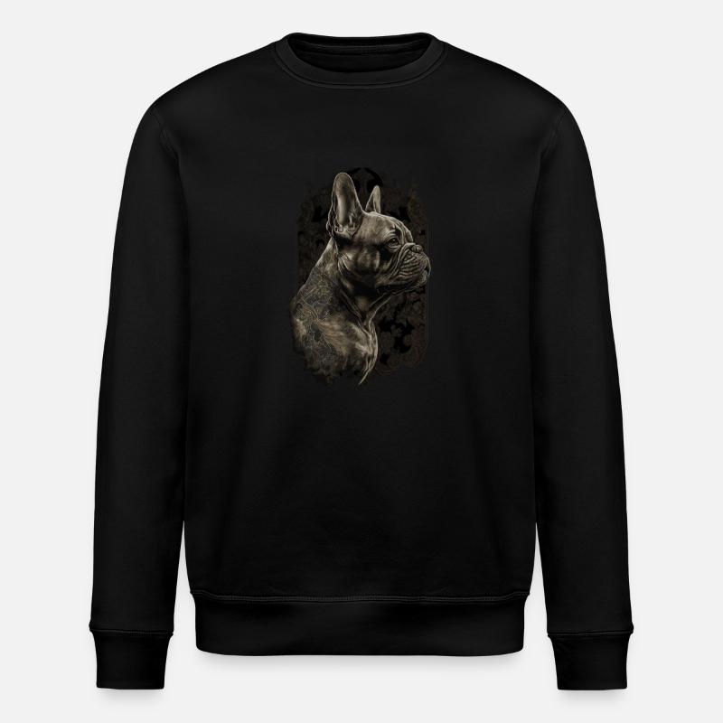 Bouledogue français - Sweat bio ROLLER Stanley/Stella Unisexe - noir
