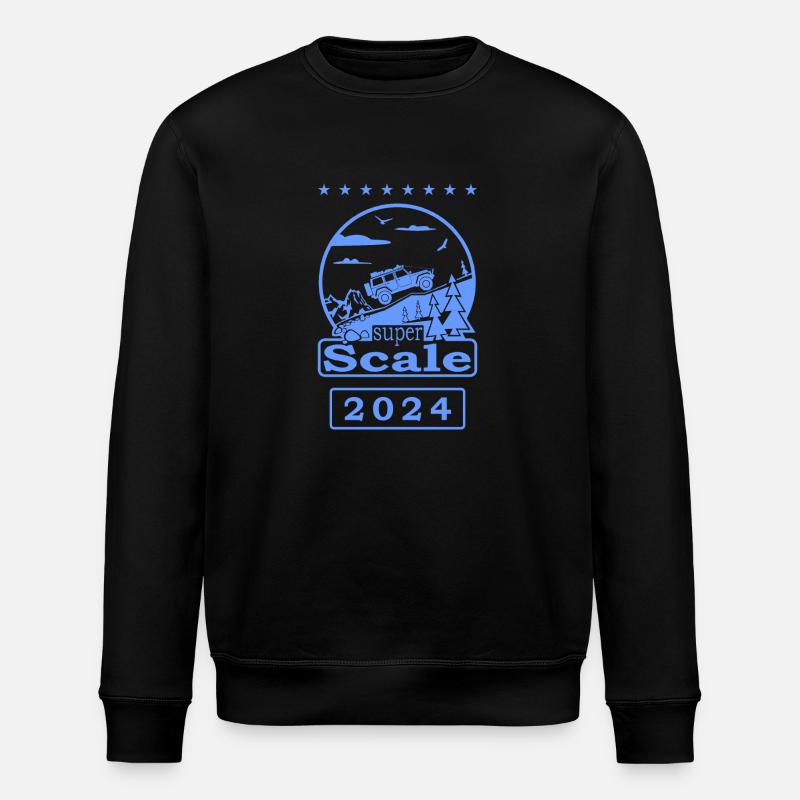 logo superScale bleu 2024 - Sweat bio ROLLER Stanley/Stella Unisexe - noir