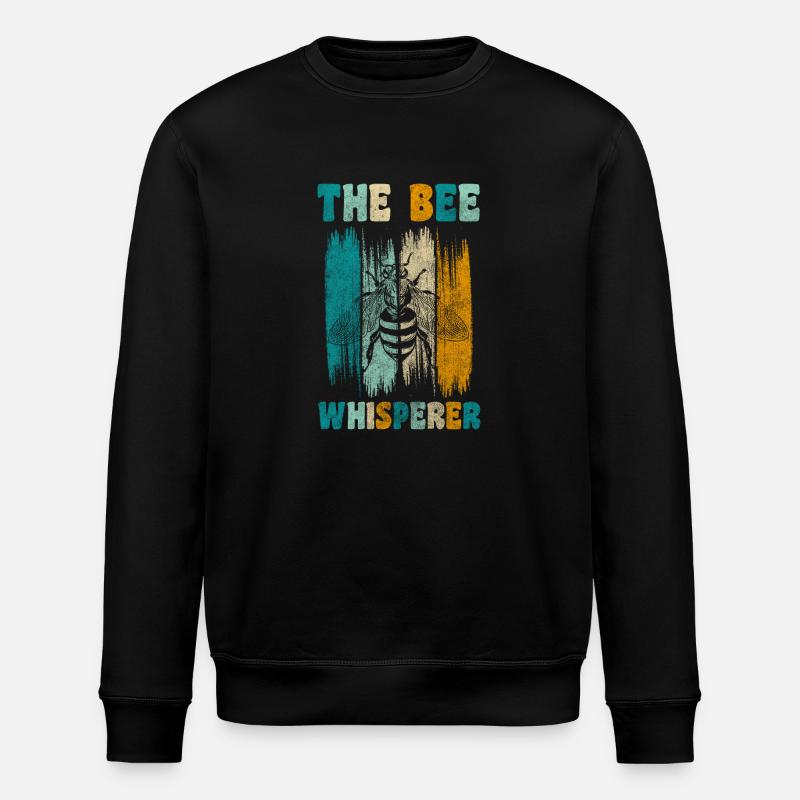 Honig Imker Honigwabe Bienchen - Stanley/Stella Unisex Bio-Sweatshirt ROLLER - Schwarz