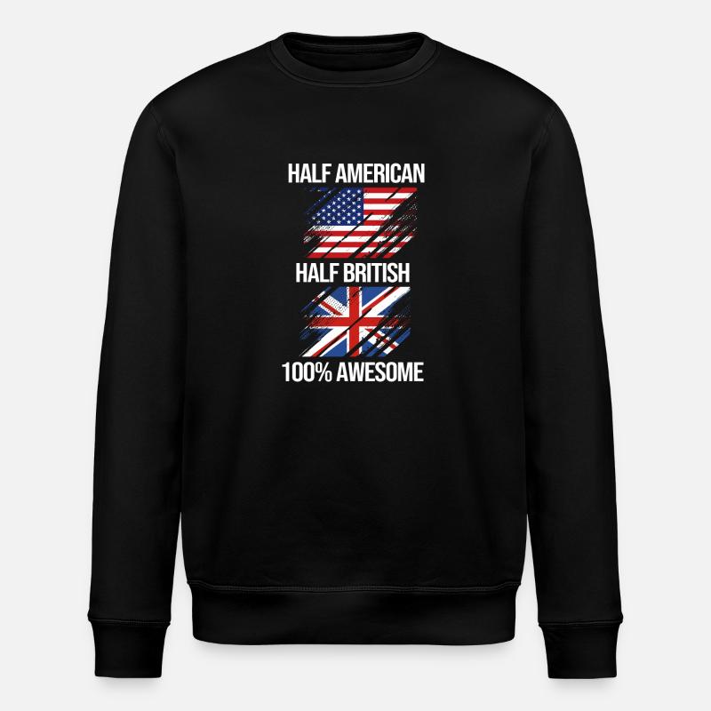 Angleterre Anglais - Sweat bio ROLLER Stanley/Stella Unisexe - noir