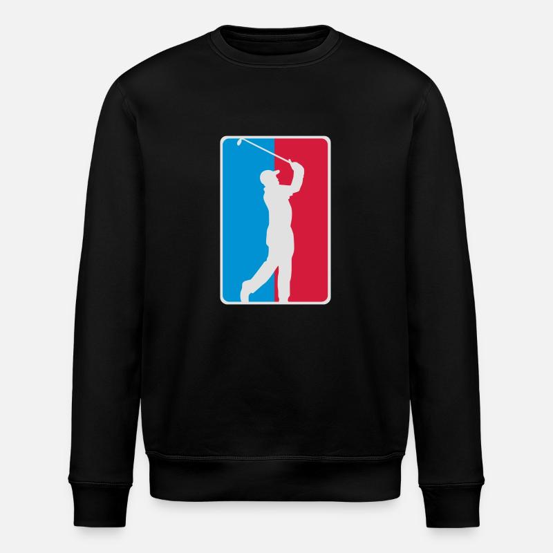 Golf Silhouette Logo - Stanley/Stella Unisex Bio-Sweatshirt ROLLER - Schwarz