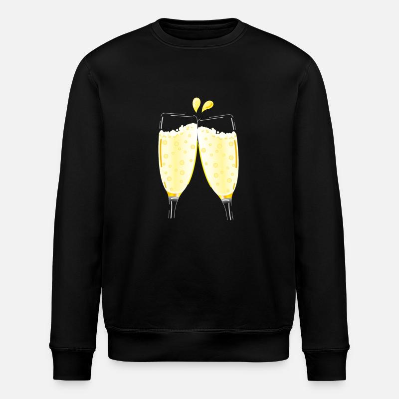 Smiley Cheers - Stanley/Stella ROLLER Unisex Organic Sweatshirt - black