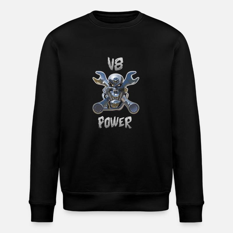 Motor V8 Power - Stanley/Stella Unisex Bio-Sweatshirt ROLLER - Schwarz