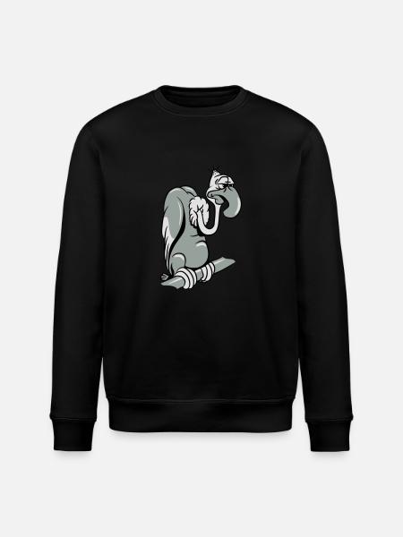 Vulture witty - Stanley/Stella ROLLER Unisex Organic Sweatshirt - black