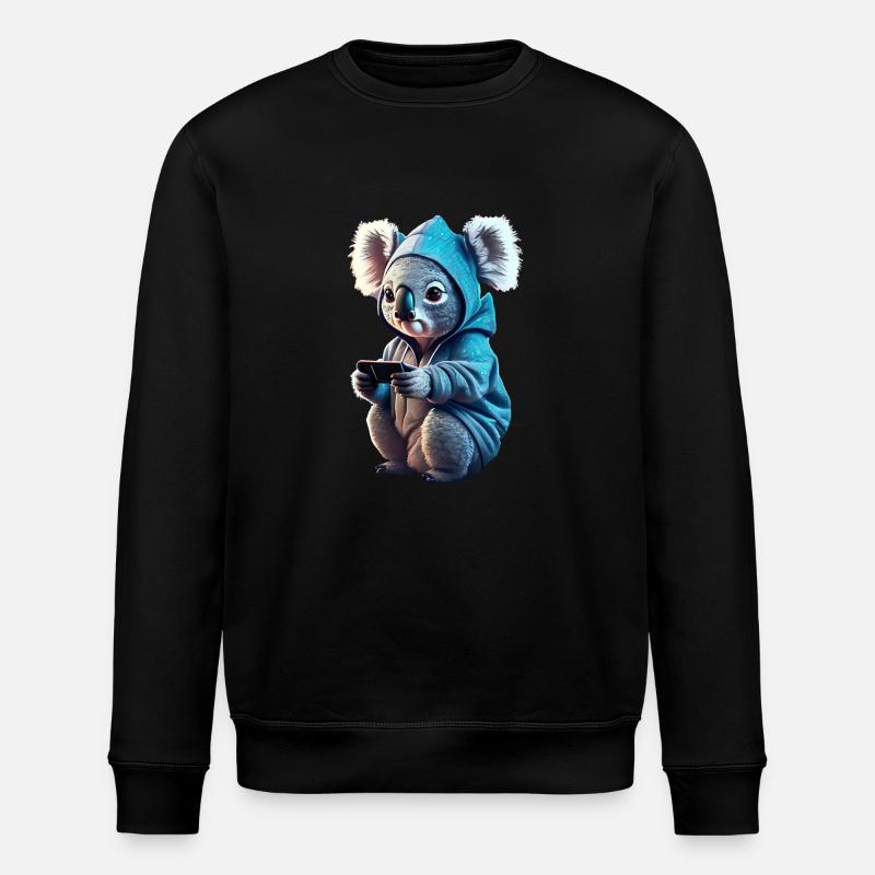 Koala Gamer - Stanley/Stella Unisex Bio-Sweatshirt ROLLER - Schwarz