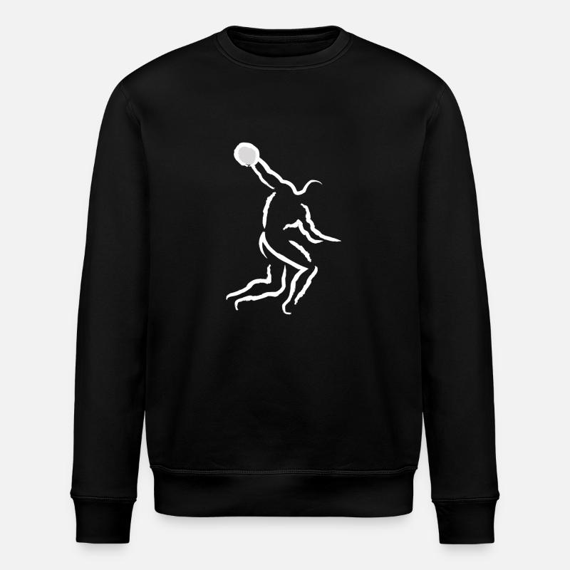 Throwing discus - Stanley/Stella ROLLER Unisex Organic Sweatshirt - black