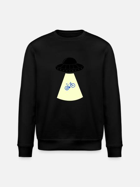UFO Bicycle - Stanley/Stella ROLLER Unisex Organic Sweatshirt - black