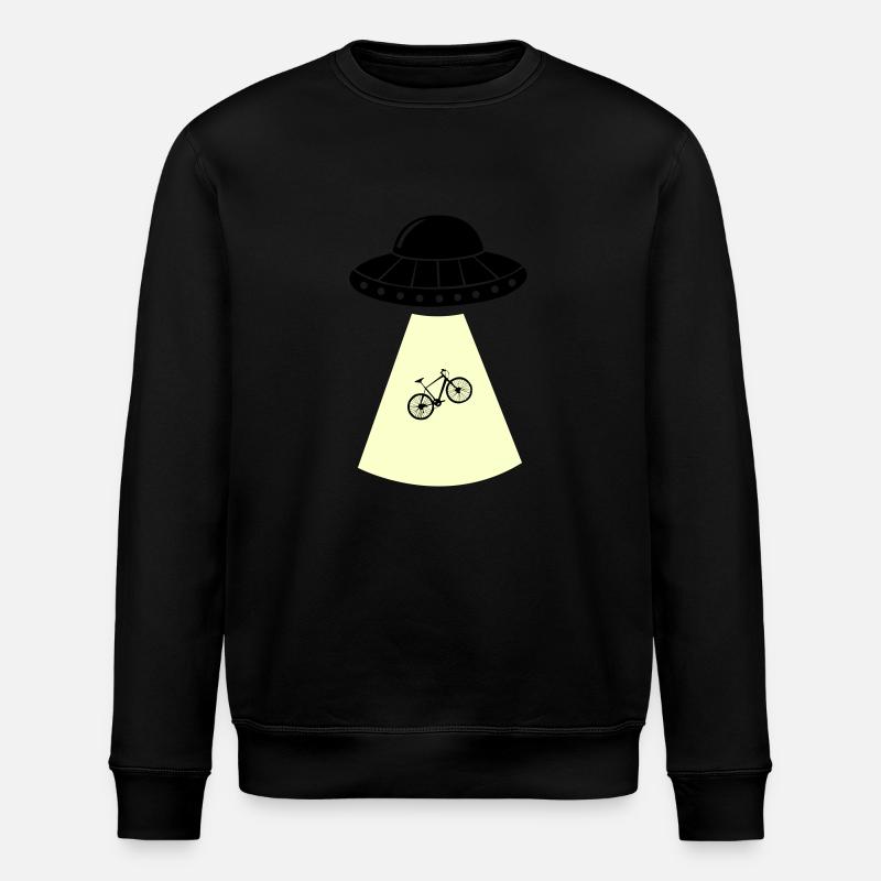 UFO Bicycle - Stanley/Stella ROLLER Unisex Organic Sweatshirt - black